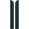 Ekena Millwork Americraft 2-Board (2 Batten) Wood Joined Board-n-Batten Shutters w/ Arch Top, ARW101BQ207X77FGH, PR ARW101BQ207X77FGH - alternate 1